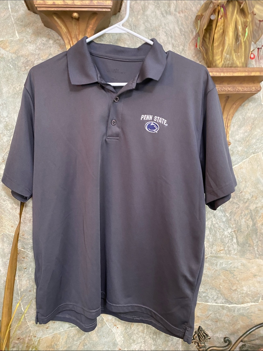 Vanderfort large men’s Penn State Nittney Lions  football athletic polo shirt